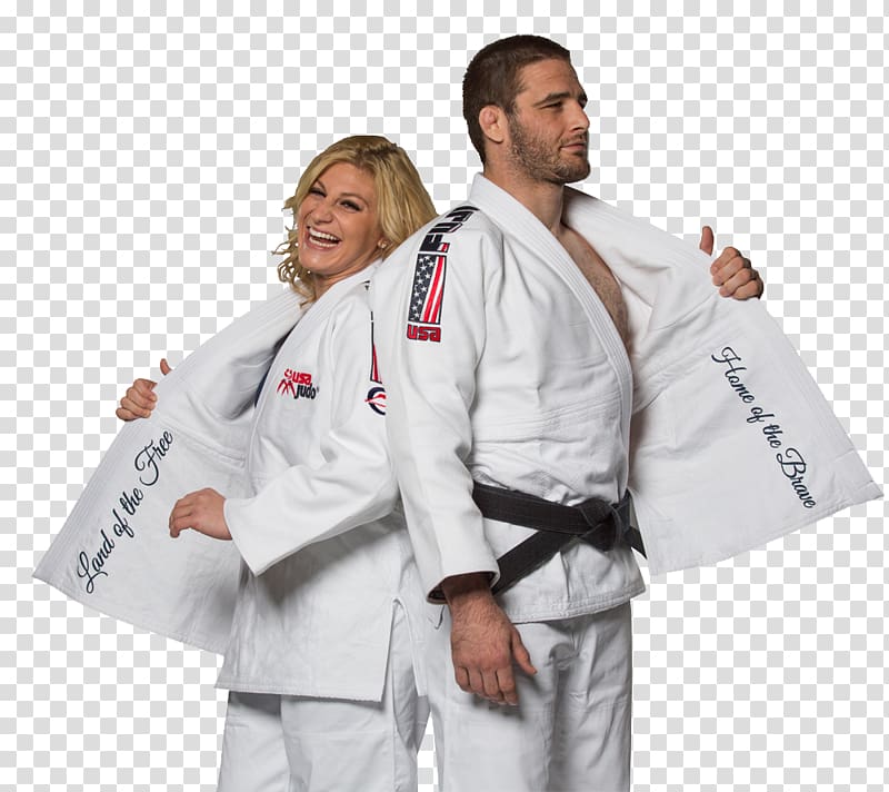 Judogi Karate gi Brazilian jiu-jitsu gi USA Judo, flag weave transparent background PNG clipart