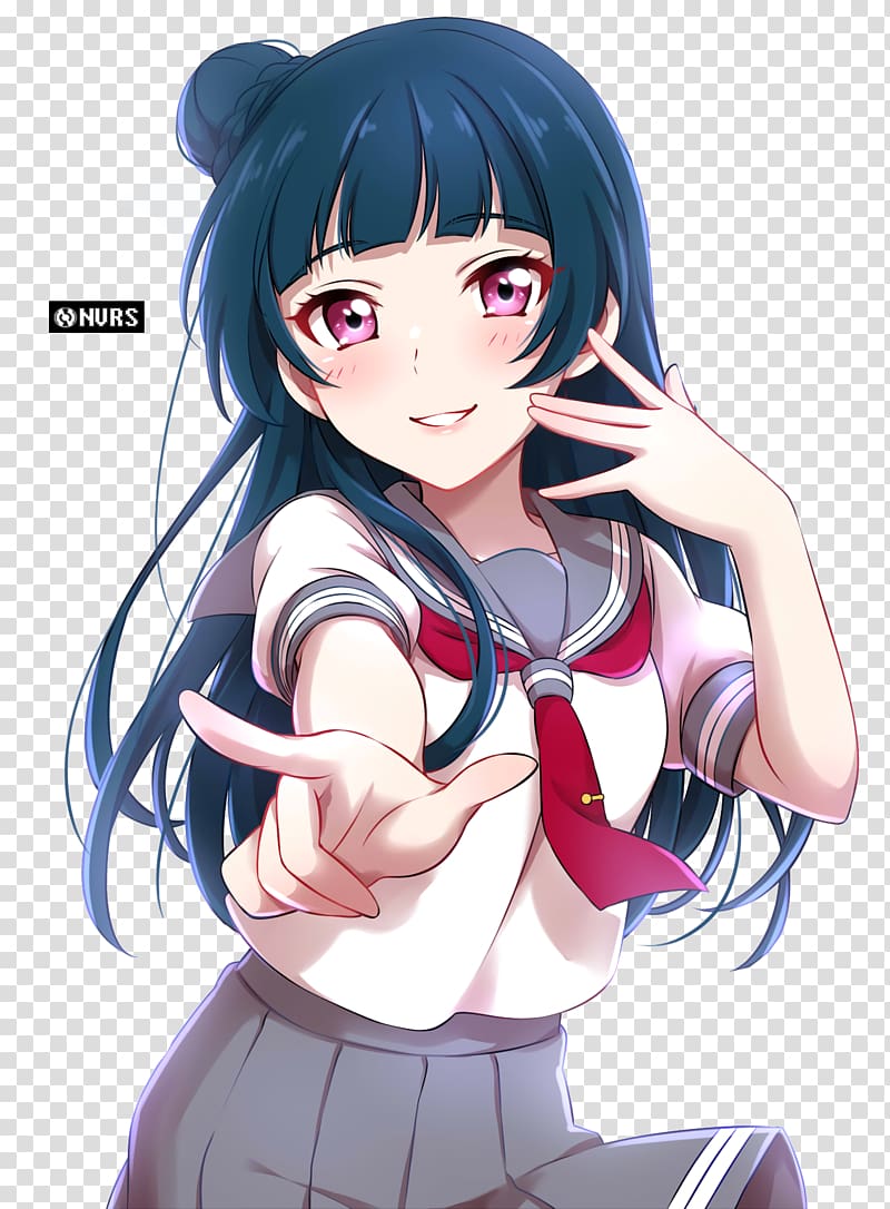 Love Live! Sunshine!! Anime Rendering Desktop , Anime transparent background PNG clipart