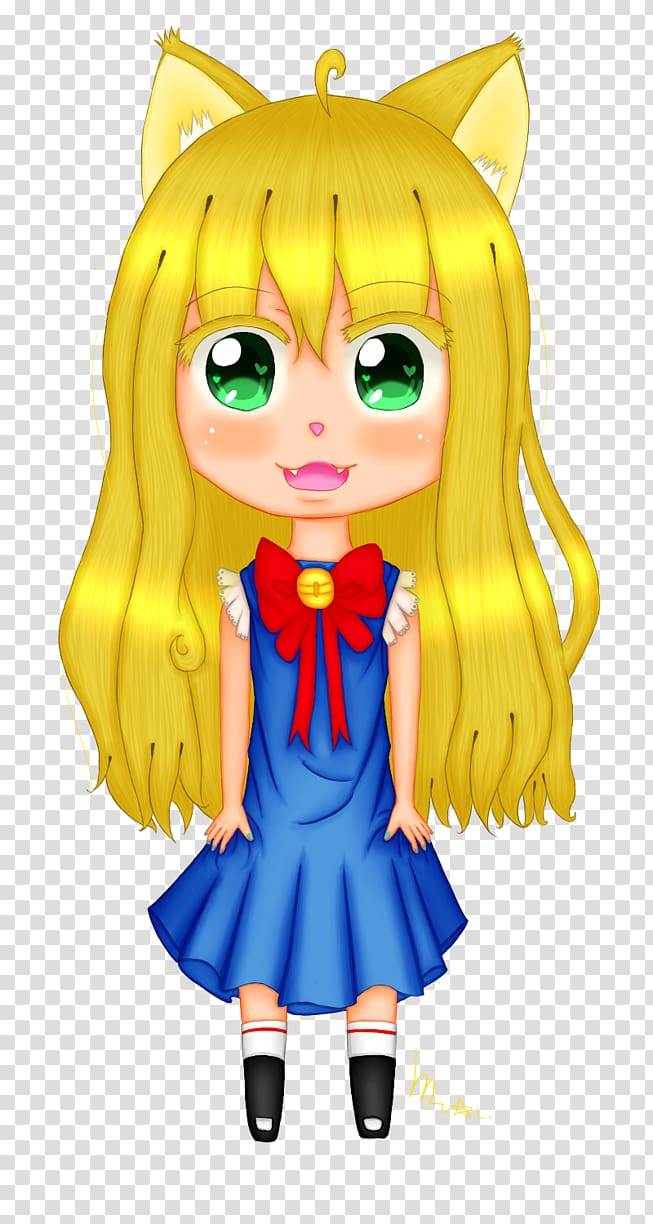 Catgirl Chibi Mangaka Kawaii, Chibi transparent background PNG clipart