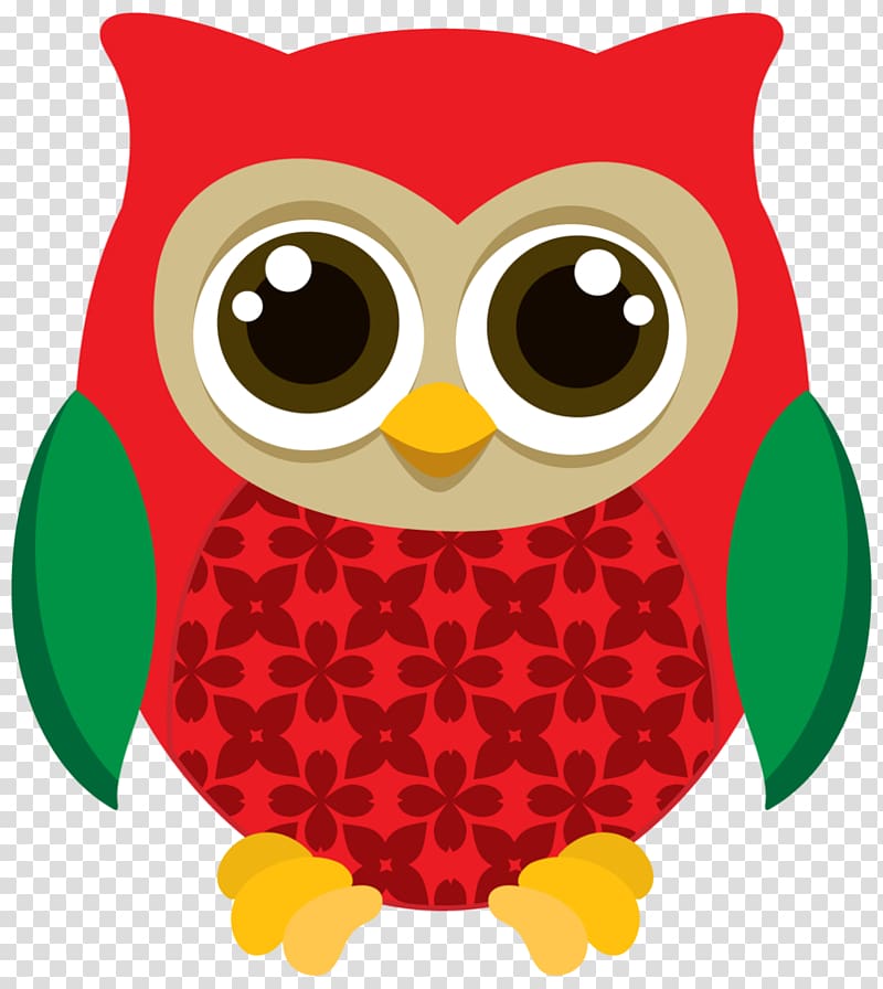 Christmas Day Owl Scrapbooking , owl pattern transparent background PNG clipart