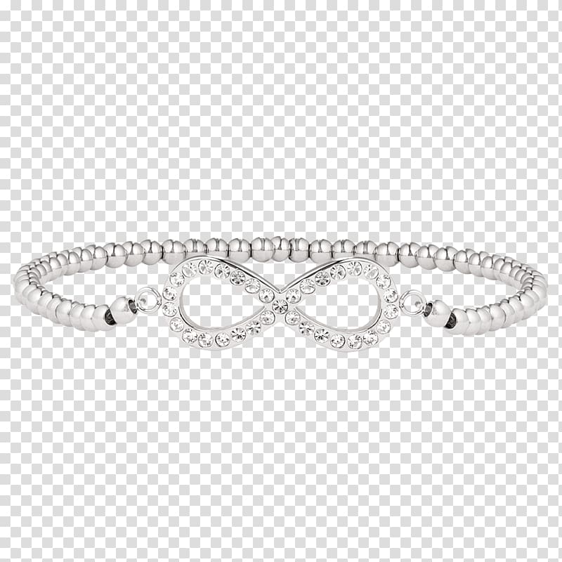 Bracelet Infinity symbol Bangle Swarovski, ring transparent background PNG clipart