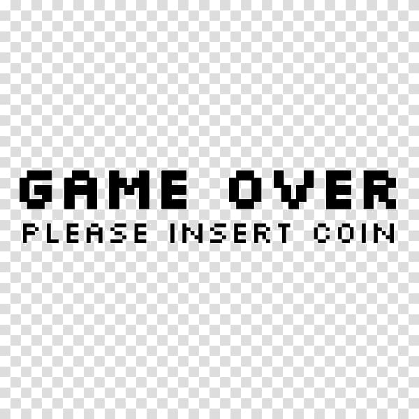 Logo Game Over Insert Coin Brand Product design, game over wedding transparent background PNG clipart