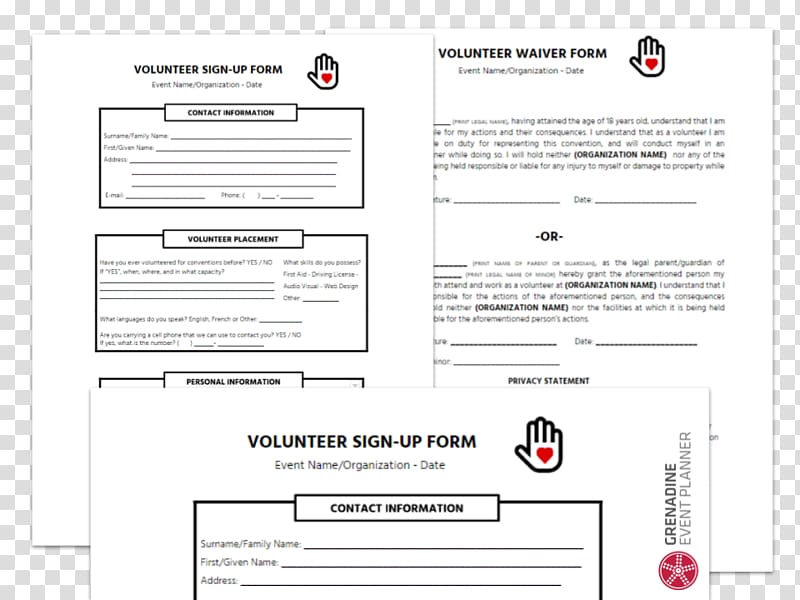 Paper Organization Form Volunteering Template, Volunteer Management transparent background PNG clipart