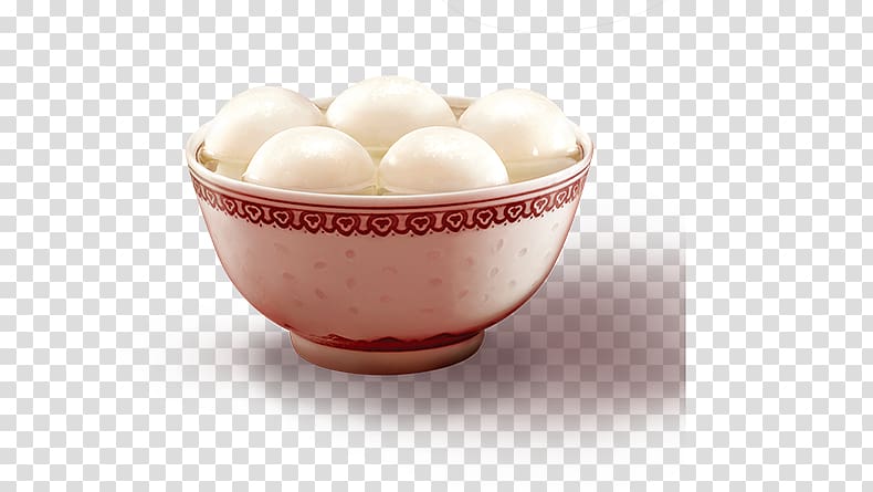 Tangyuan Bowl Dumpling, A bowl of glutinous rice balls transparent background PNG clipart