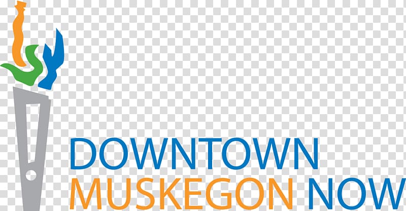 Logo Downtown Muskegon Now Brand Public Relations Product, transparent background PNG clipart