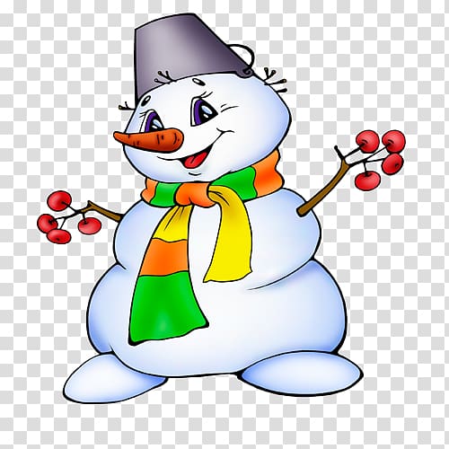 Snegurochka Ded Moroz Snowman Winter , Cute snowman transparent background PNG clipart