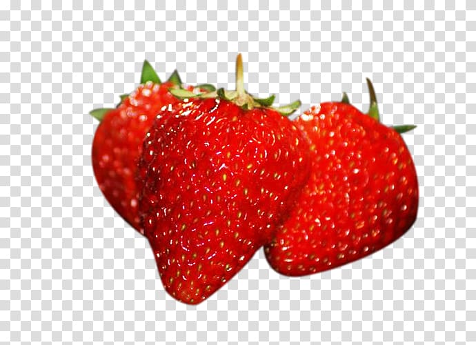 Strawberry Red red Aedmaasikas, Fresh red strawberry picking material transparent background PNG clipart