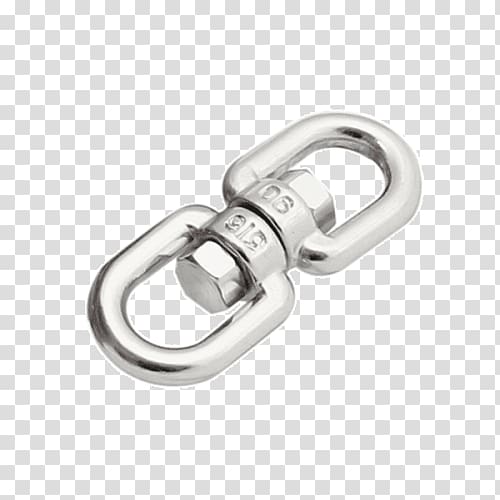 Swivel Wire rope Steel Material Silver, silver transparent background PNG clipart