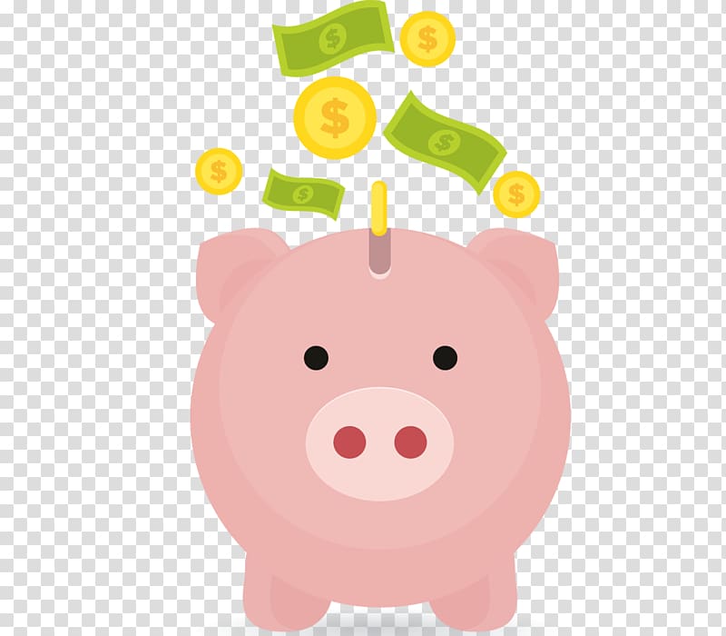 Piggy bank Money Saving, pig transparent background PNG clipart