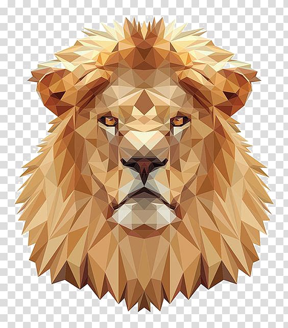 lions head transparent background PNG clipart