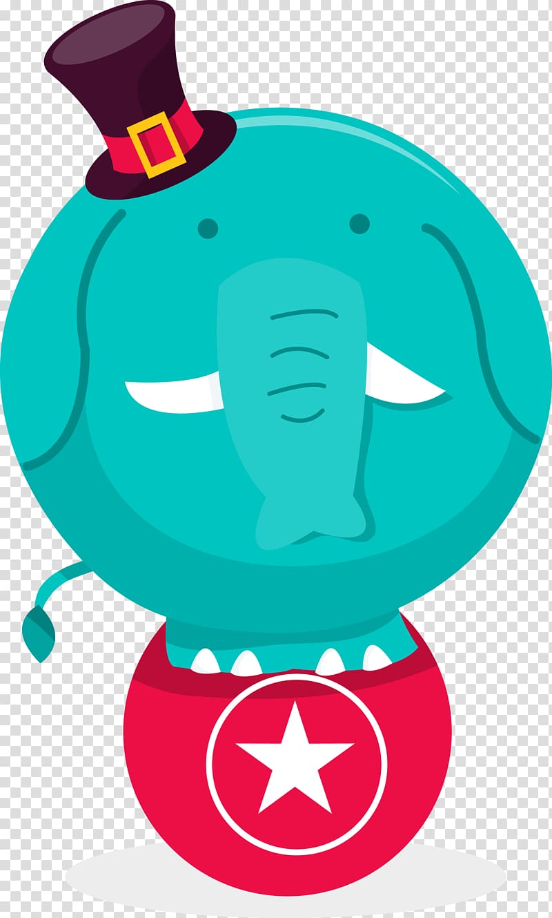 Performance Circus Elephant, Circus material transparent background PNG clipart