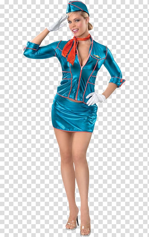 Flight attendant Costume party Halloween costume Airline, dress transparent background PNG clipart