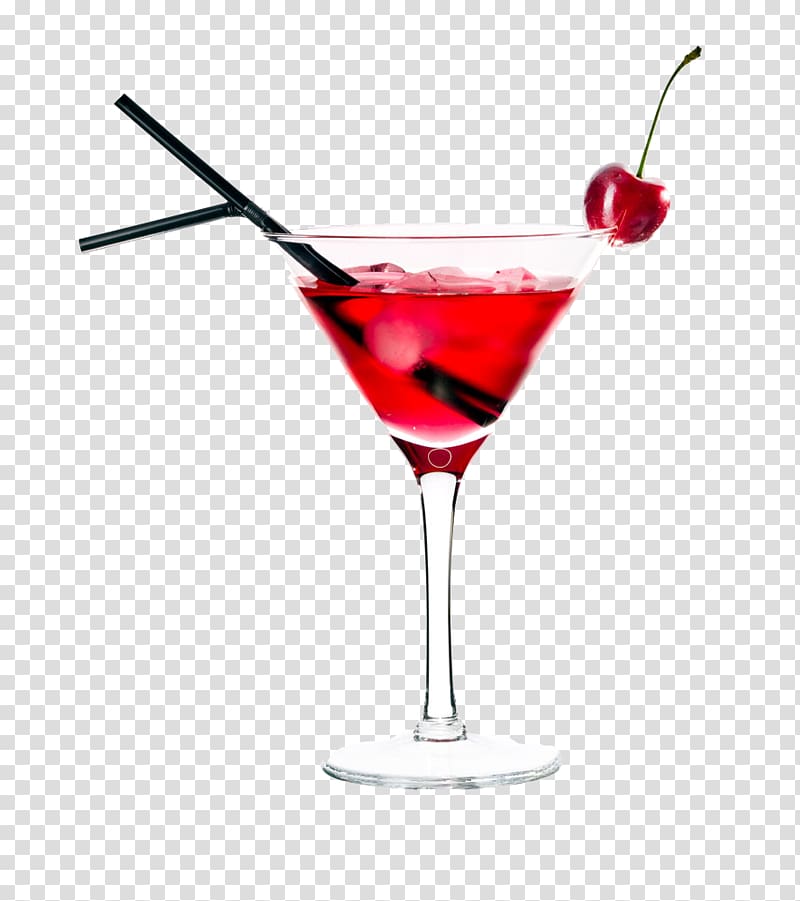 clear martini glass filled with red liquid, Martini Cocktail Manhattan Cosmopolitan Woo Woo, Cocktail drink transparent background PNG clipart