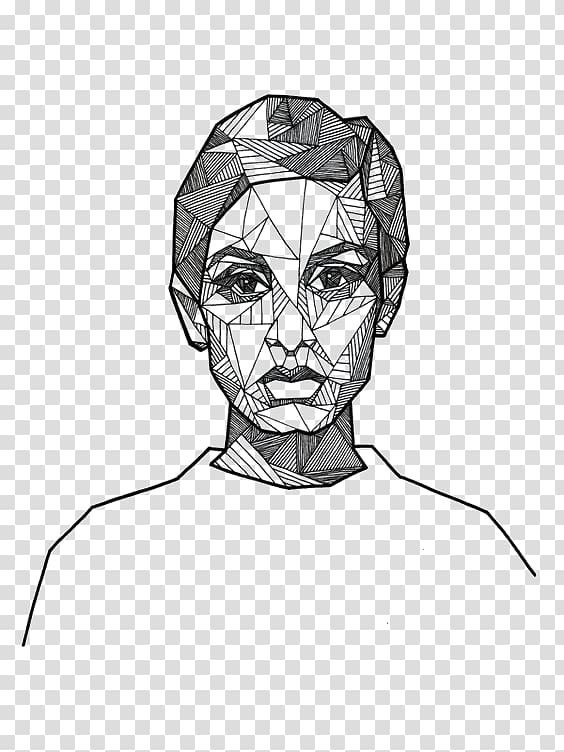Paper Drawing Portrait Art Illustration, Man Avatar transparent background PNG clipart