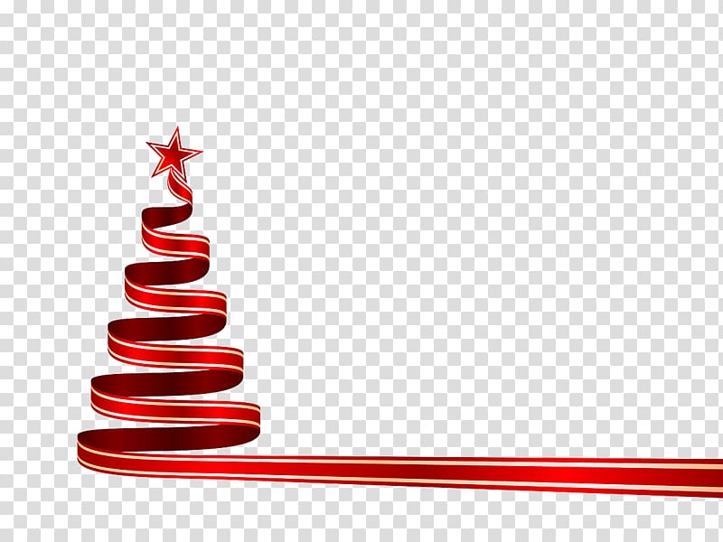 Christmas tree Christmas decoration Star of Bethlehem , Christmas ribbon transparent background PNG clipart