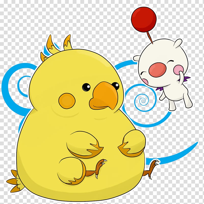 Chocobo Mog Chibi Final Fantasy Drawing, Chibi transparent background PNG clipart