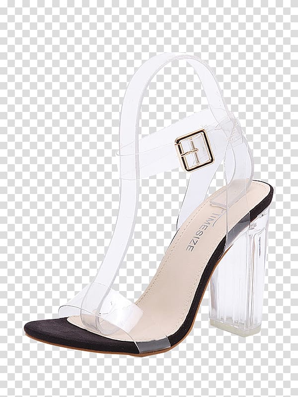 Sandal High-heeled shoe Clear heels Court shoe, CHINESE CLOTH transparent background PNG clipart