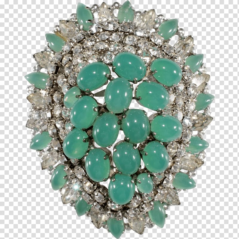 Emerald Earring Brooch Cabochon Jewellery, upscale jewelry transparent background PNG clipart