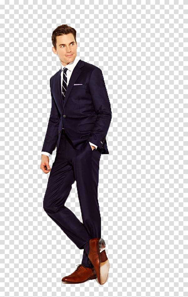 Neal Caffrey Male Tuxedo Formal wear, white-collar transparent background PNG clipart