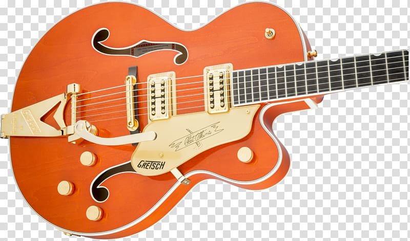 Gretsch 6120 Bigsby vibrato tailpiece Gretsch Guitars G6122T-62 Chet Atkins Country Gentleman, guitar transparent background PNG clipart