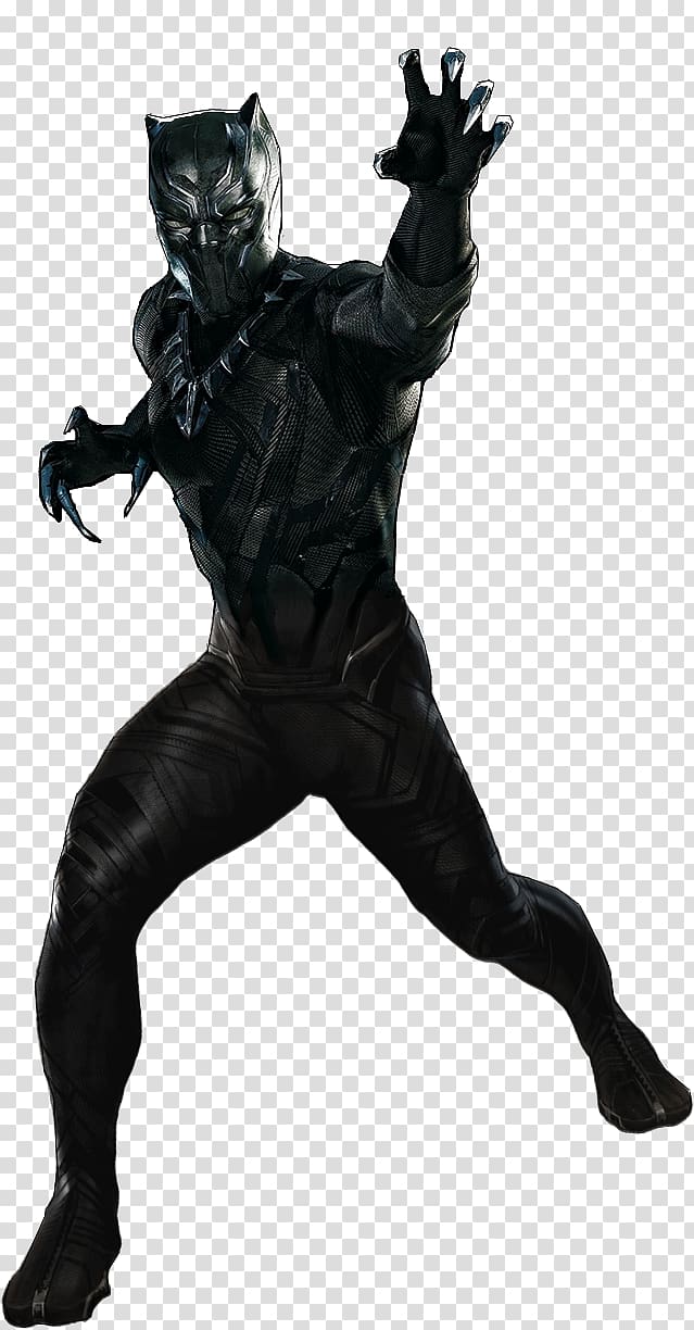 Marvel: Avengers Alliance Black Panther Captain America Vision Bucky Barnes, black panther transparent background PNG clipart
