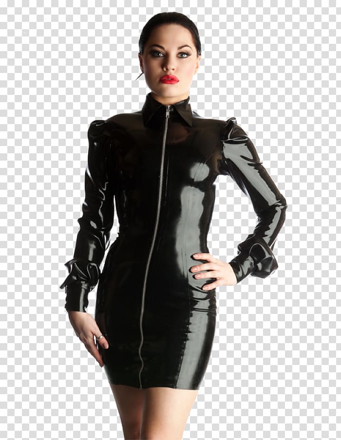 Latex clothing Dress Catsuit, dress transparent background PNG clipart