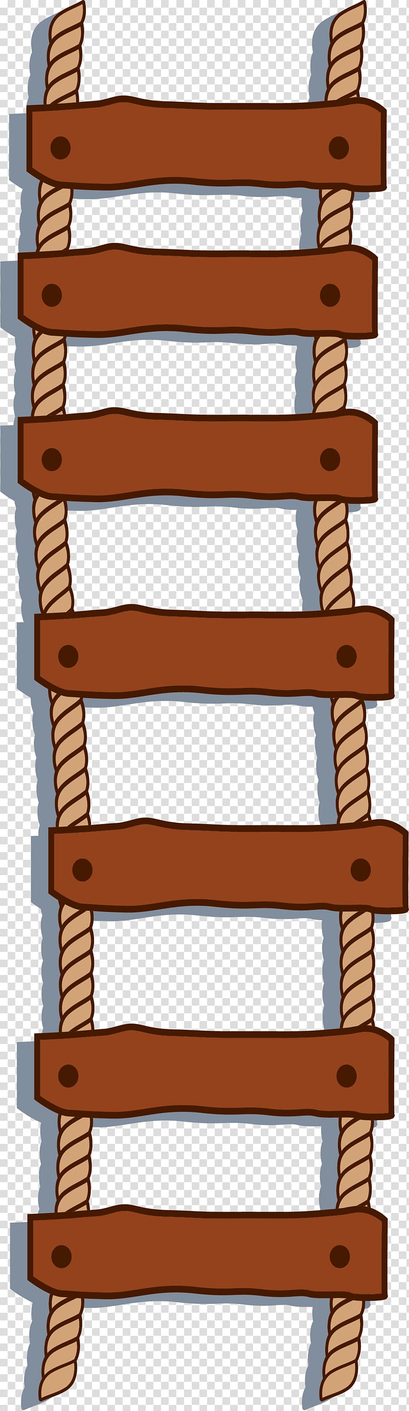 beige and brown rope ladder illustration, Ladder Stairs Repstege, Fixed ladder transparent background PNG clipart