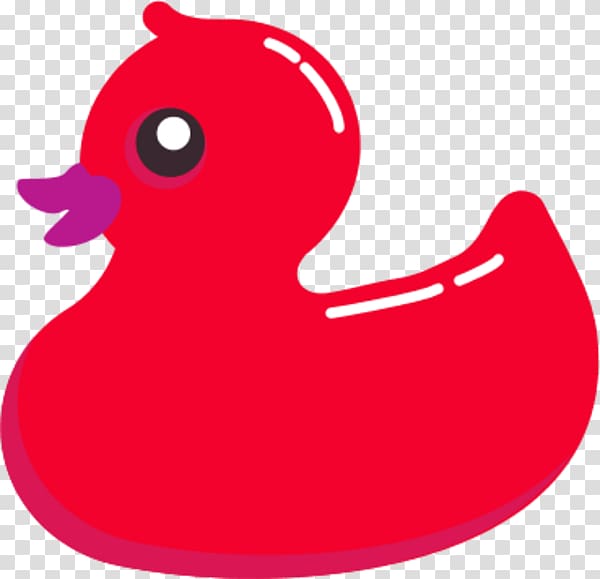 Rubber duck Free content , Red Duck transparent background PNG clipart