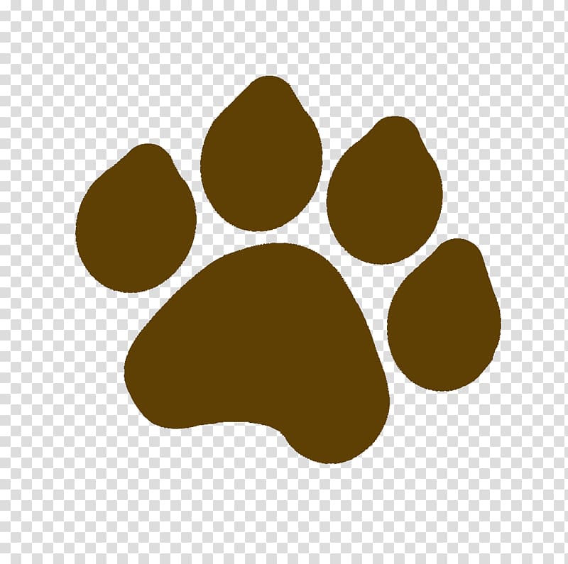 Dog Paw Cat Printing , Brown transparent background PNG clipart