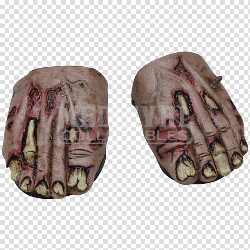 Zombie Costume Disguise Mask Foot, zombie transparent background PNG clipart