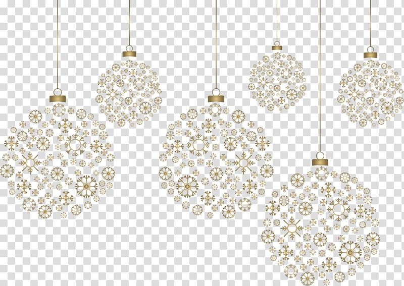 Snowflake, snowflake decorative pattern bulb transparent background PNG clipart