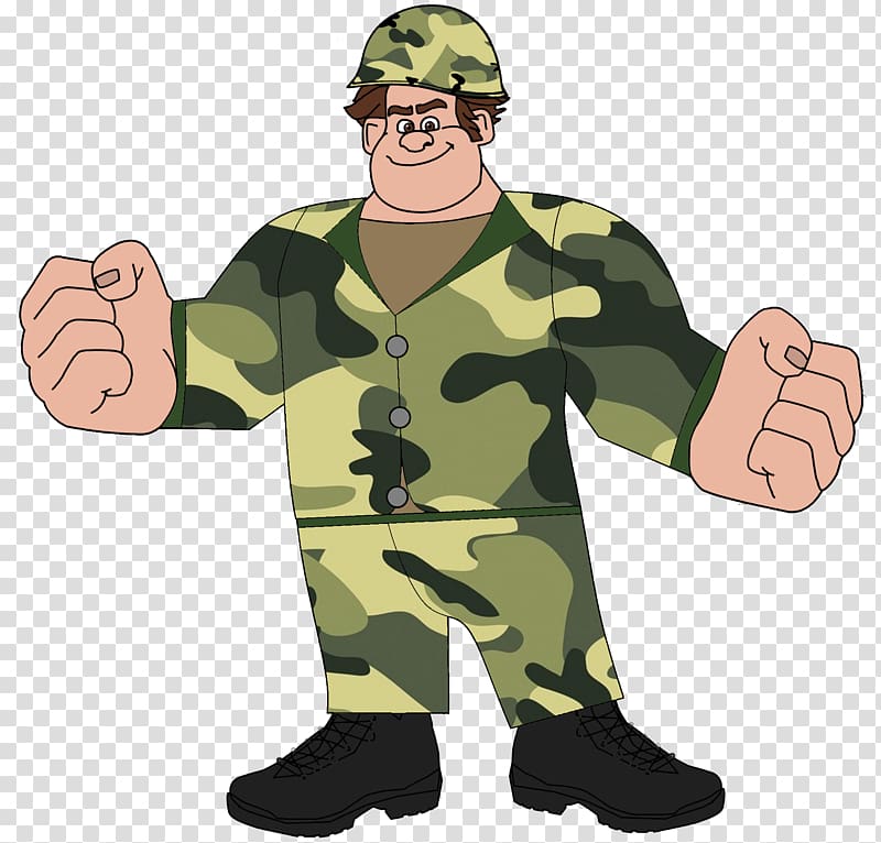 Vanellope von Schweetz Rancis Fluggerbutter Animation Soldier, camouflage uniform transparent background PNG clipart