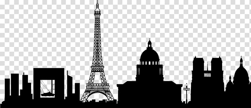 paris skyline clipart image