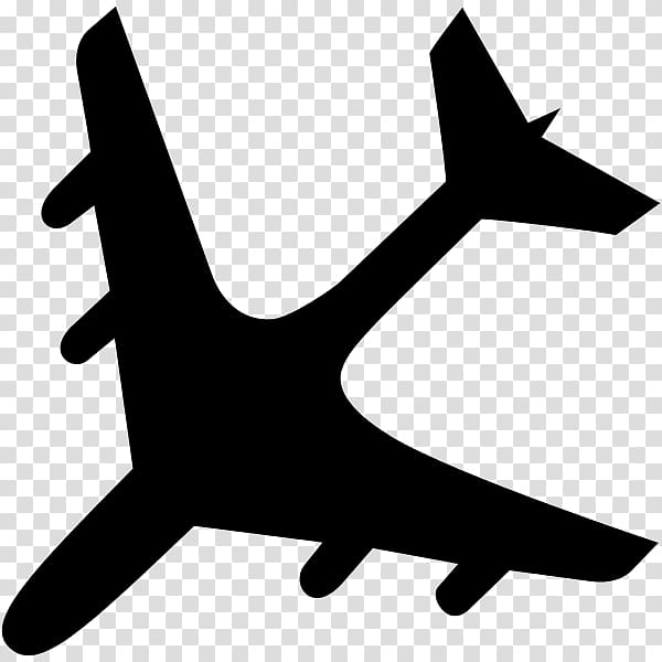 Airplane Silhouette Aviation accidents and incidents , crashed Plane transparent background PNG clipart