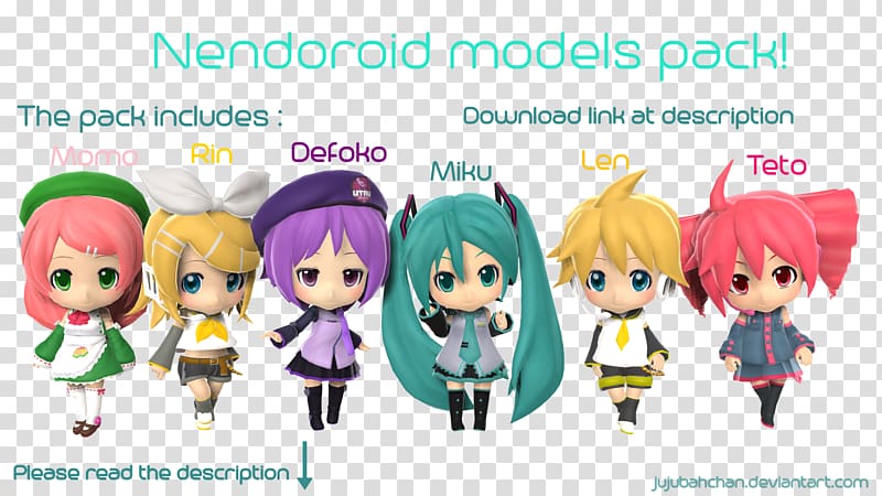 Nendoroid MikuMikuDance Kagamine Rin/Len Hatsune Miku Vocaloid, teto nendoroid transparent background PNG clipart