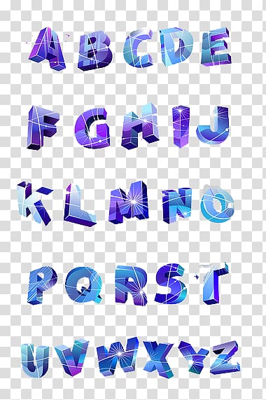 cartoon stereo letters transparent background PNG clipart