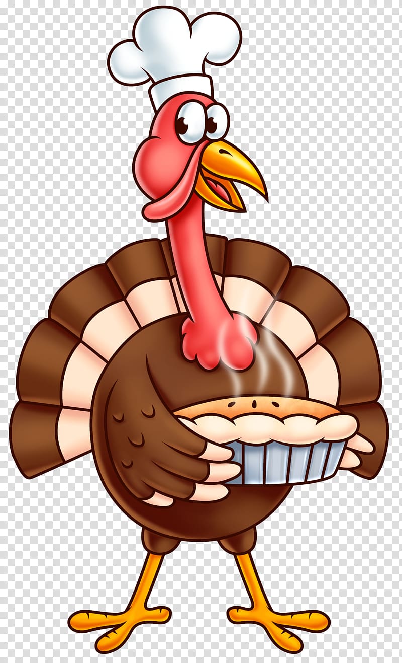 turkey carrying pie illustration, Turkey Thanksgiving dinner , Thanksgiving Turkey transparent background PNG clipart