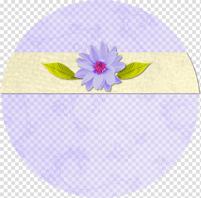 Paper Label Lavender Flower Perfume, circle flower transparent background PNG clipart