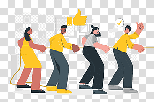 illustration, Good team, business, work, help, team, support, together, group, people, success transparent background PNG clipart thumbnail