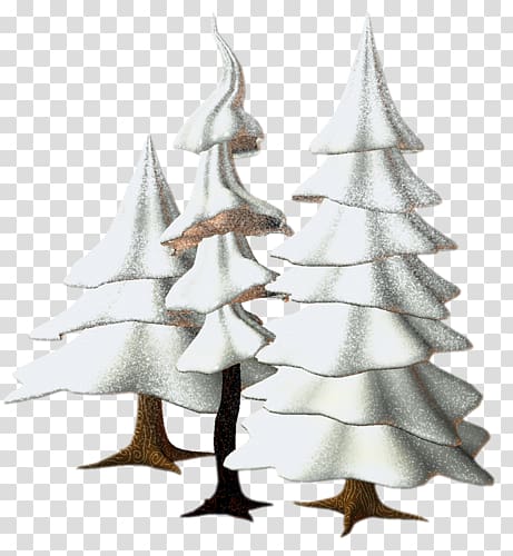 Snow Winter Christmas tree, snow transparent background PNG clipart
