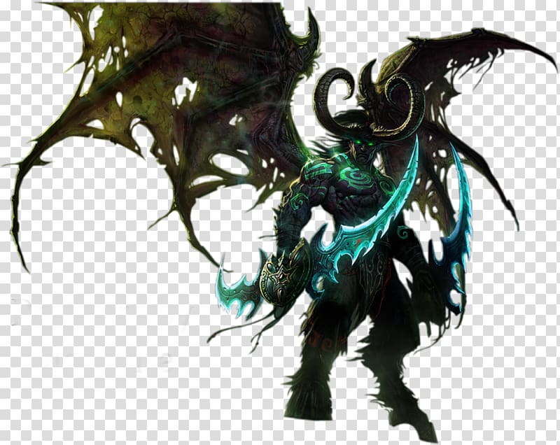 Illidan: World of Warcraft World of Warcraft: Legion Illidan Stormrage Desktop World of Warcraft: Battle for Azeroth, wow border transparent background PNG clipart
