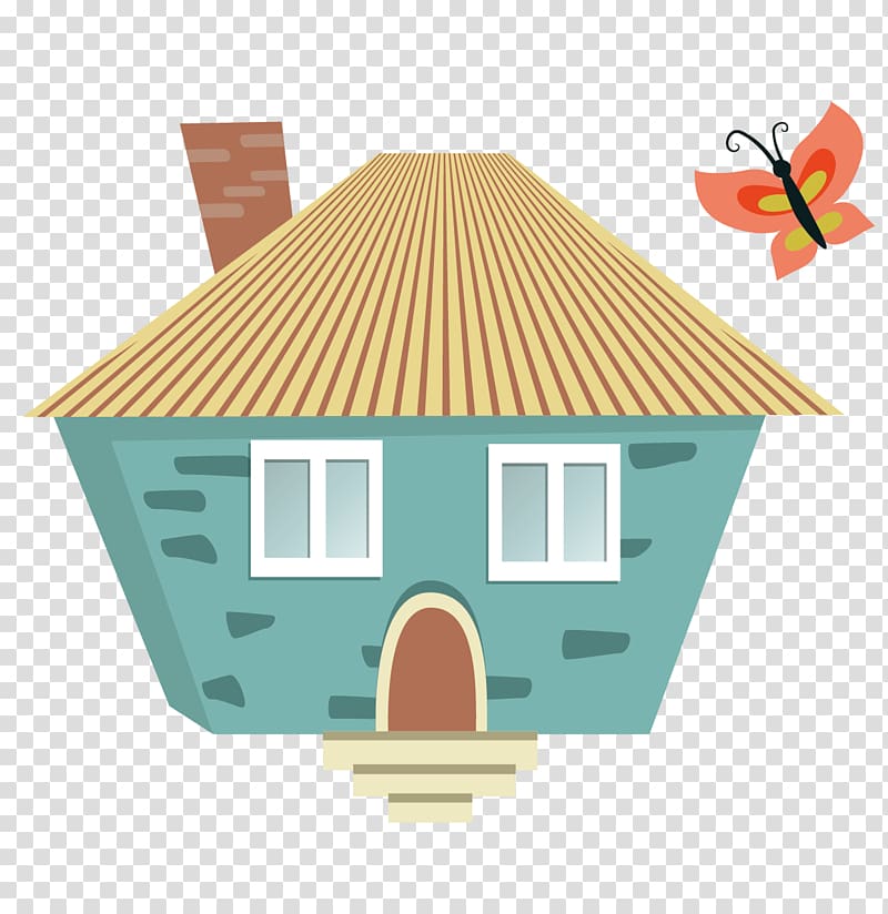 Butterfly House Chimney Computer file, Small steps butterfly house chimney transparent background PNG clipart