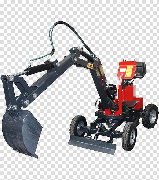 Compact excavator Shovel Tractor Earthworks, excavator transparent background PNG clipart
