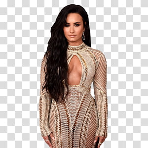 Dress Sleeve Shoulder Beige Brown, demi lovato transparent background PNG clipart thumbnail