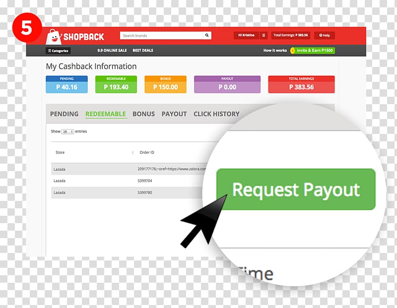 ShopBack Discounts and allowances Online shopping Cashback reward program Coupon, pending banner transparent background PNG clipart