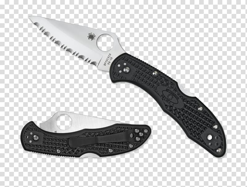 Pocketknife Spyderco, Inc. VG-10, knife transparent background PNG clipart