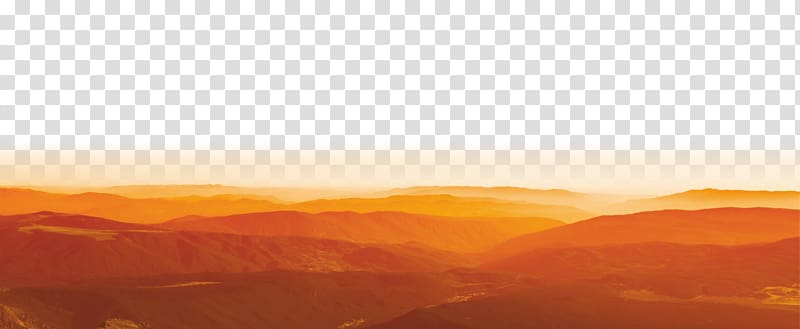 Sky Ecoregion Phenomenon Geology , Orange Hill Free to pull the material Free transparent background PNG clipart