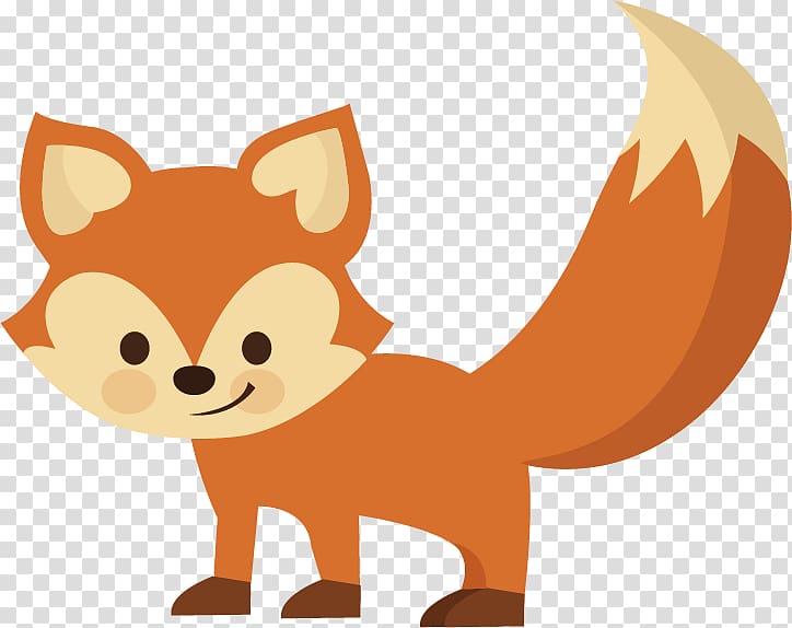 orange fox , Fox , Cute little fox transparent background PNG clipart