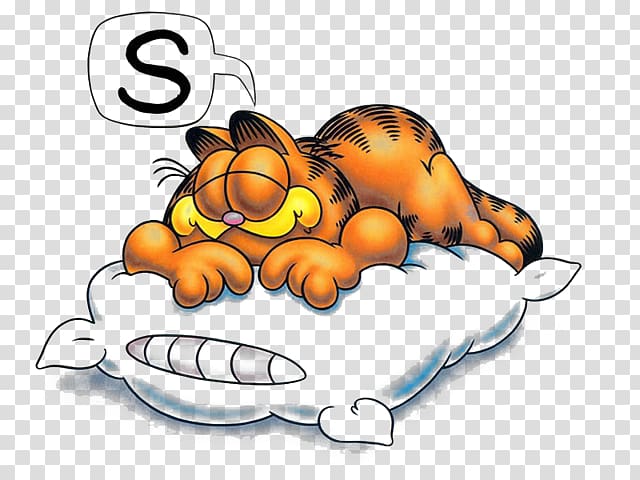 Garfield Comics Cartoonist Comic book, Sleep baby transparent background PNG clipart