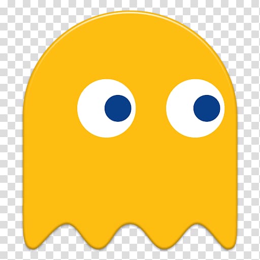 yellow Pac-Man ghost art, Pacman Yellow Ghost transparent background PNG clipart